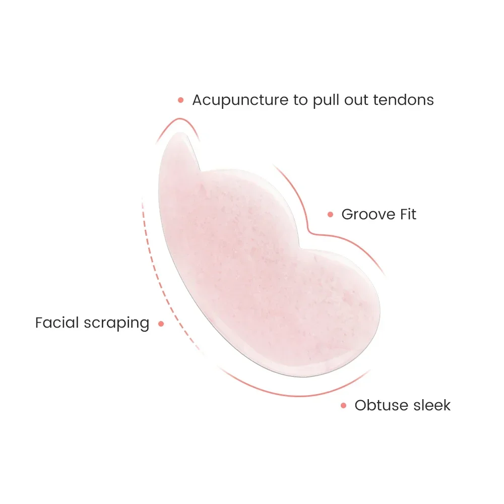 Natural Jade Stone Gua Sha Mas - Gua Sha Tool Rose Quartz avaliação e preço