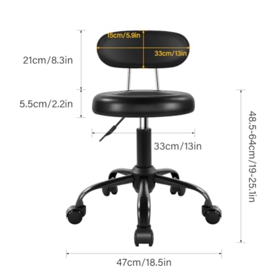 Rolling Stool with Wheels Swiv - Spa & Wellness Zámeček Petrovice avaliação e preço