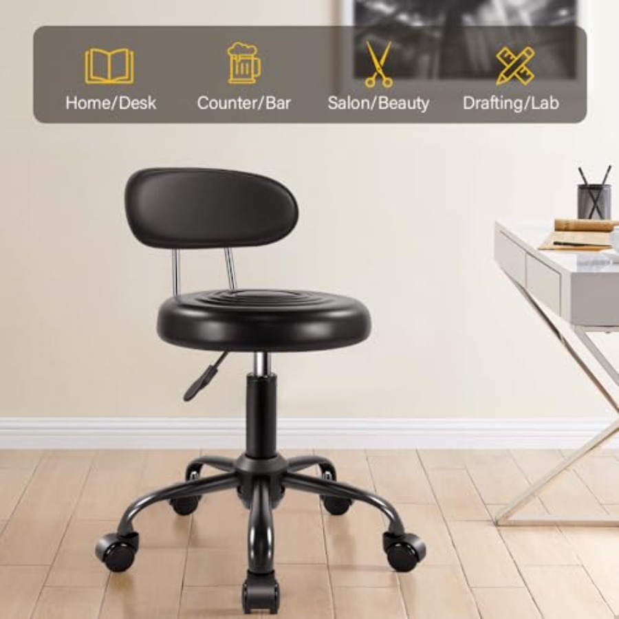 Rolling Stool with Wheels Swiv - Spa & Wellness Zámeček Petrovice avaliação e preço