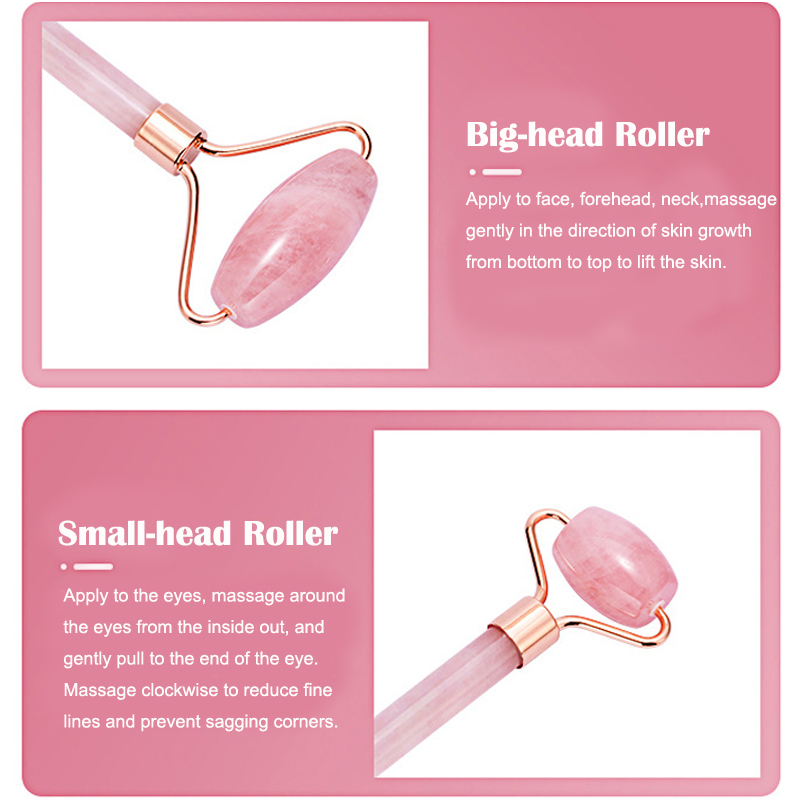 Natural Rose Quartz Jade Rolle - Gua Sha Tool Rose Quartz avaliação e preço