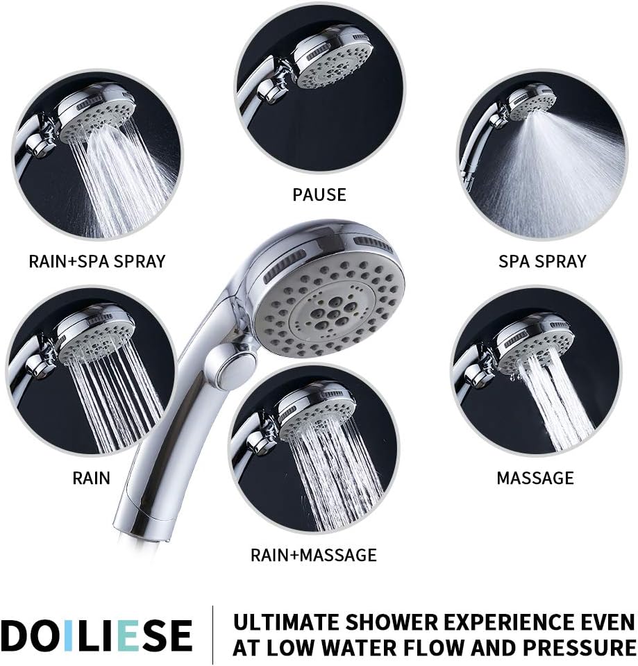 High Pressure Shower Head with - Spa & Wellness Zámeček Petrovice avaliação e preço