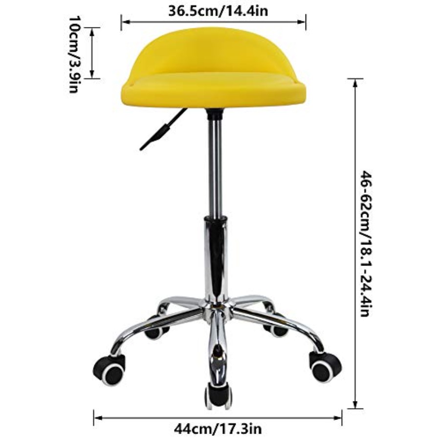 PU Leather Round Rolling Stool - Spa & Wellness Zámeček Petrovice avaliação e preço