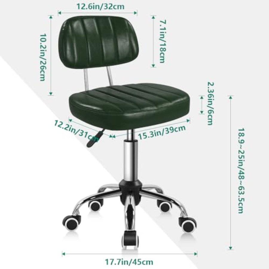 Square Swivel Stool with Wheel - Spa & Wellness Zámeček Petrovice avaliação e preço