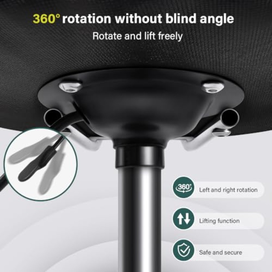 Square Swivel Stool with Wheel - Spa & Wellness Zámeček Petrovice avaliação e preço