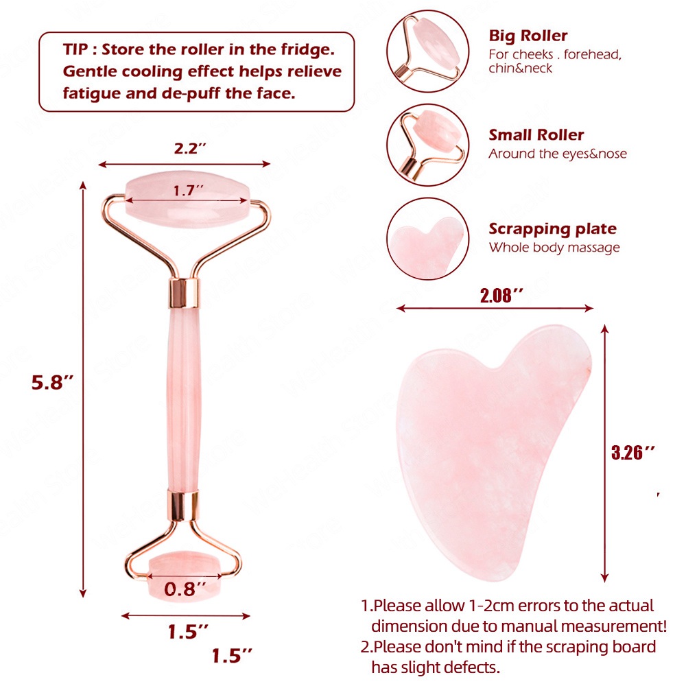 Rose Quartz Powder Crystal Jad - Gua Sha Tool Rose Quartz avaliação e preço