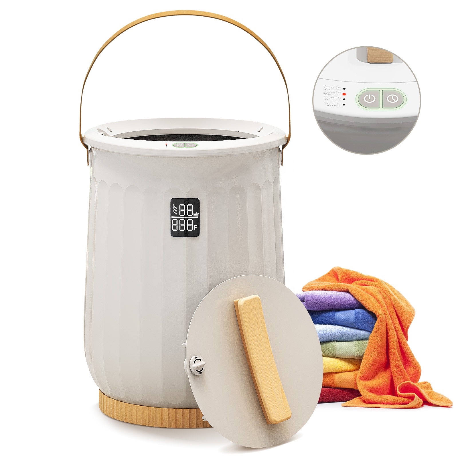 20L Towel Warmer Bucket with T - Spa & Wellness Zámeček Petrovice avaliação e preço