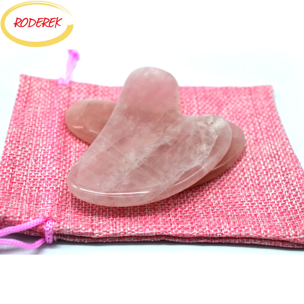 Jade Guasha Plate Natural Rose - Gua Sha Tool Rose Quartz avaliação e preço