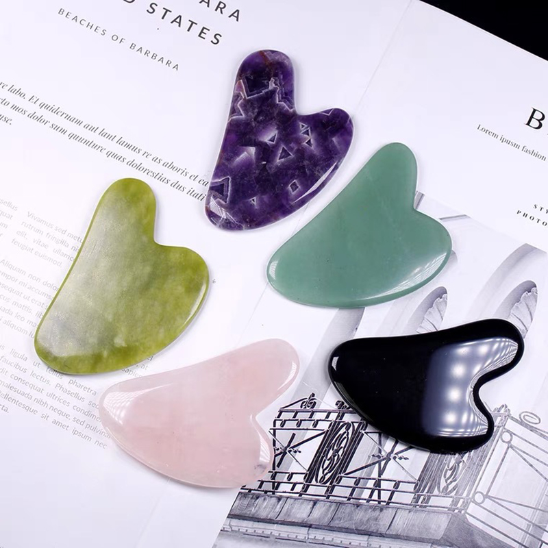 1Pc New Stone Gua Sha Massage  - Gua Sha Tool Rose Quartz avaliação e preço