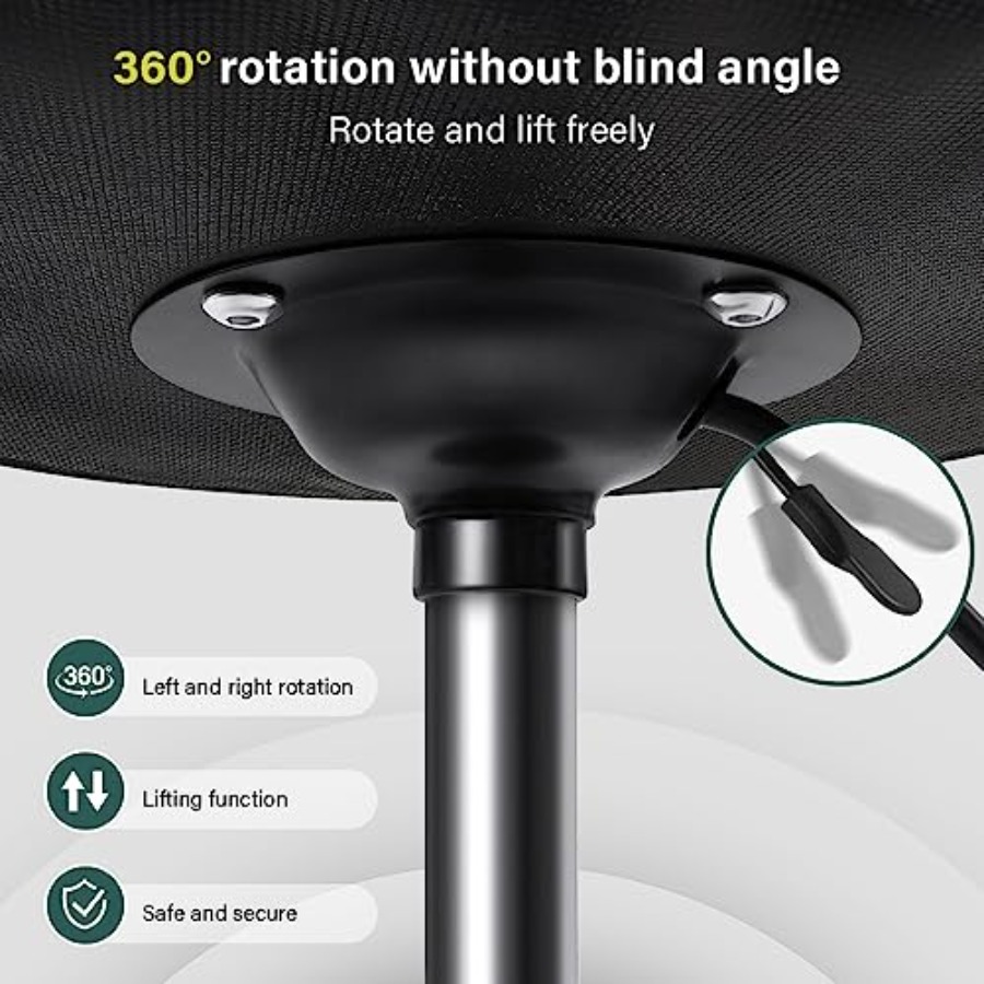 Square Swivel Stool with Wheel - Spa & Wellness Zámeček Petrovice avaliação e preço