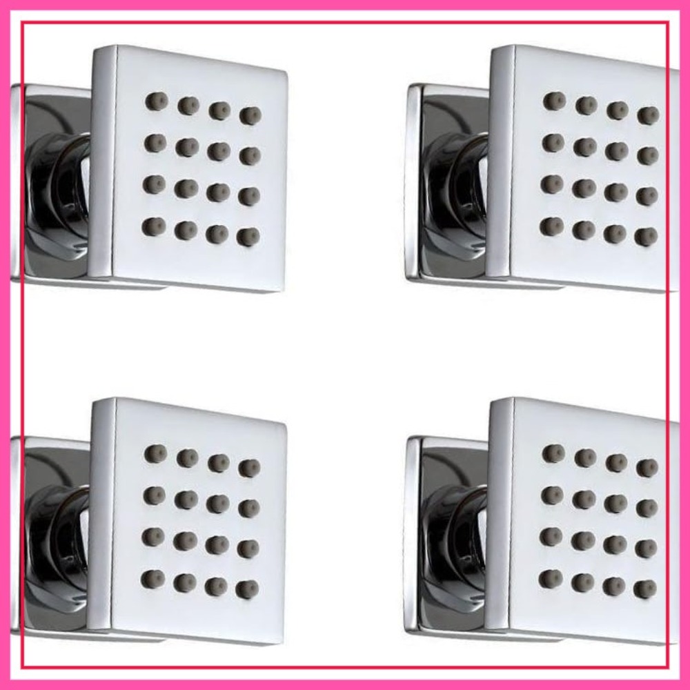 4 Pcs Square Solid Brass Showe - Spa & Wellness Zámeček Petrovice avaliação e preço