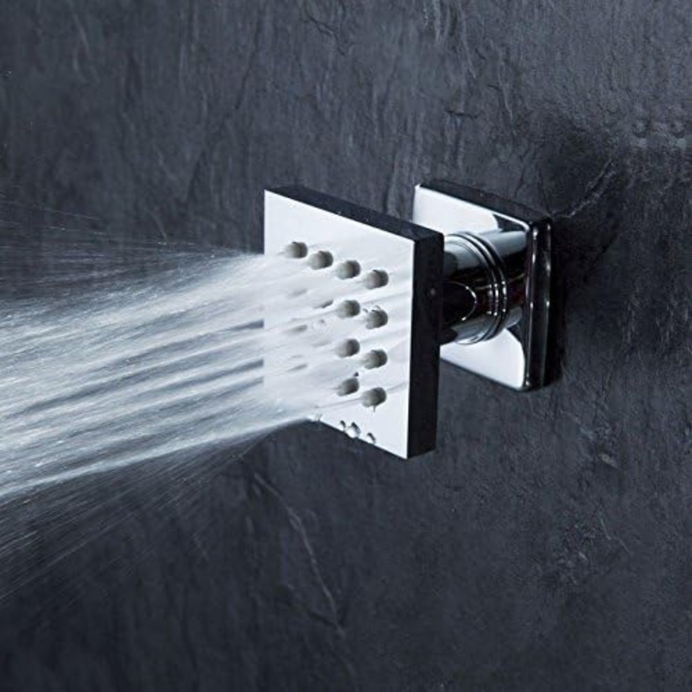 4 Pcs Square Solid Brass Showe - Spa & Wellness Zámeček Petrovice avaliação e preço