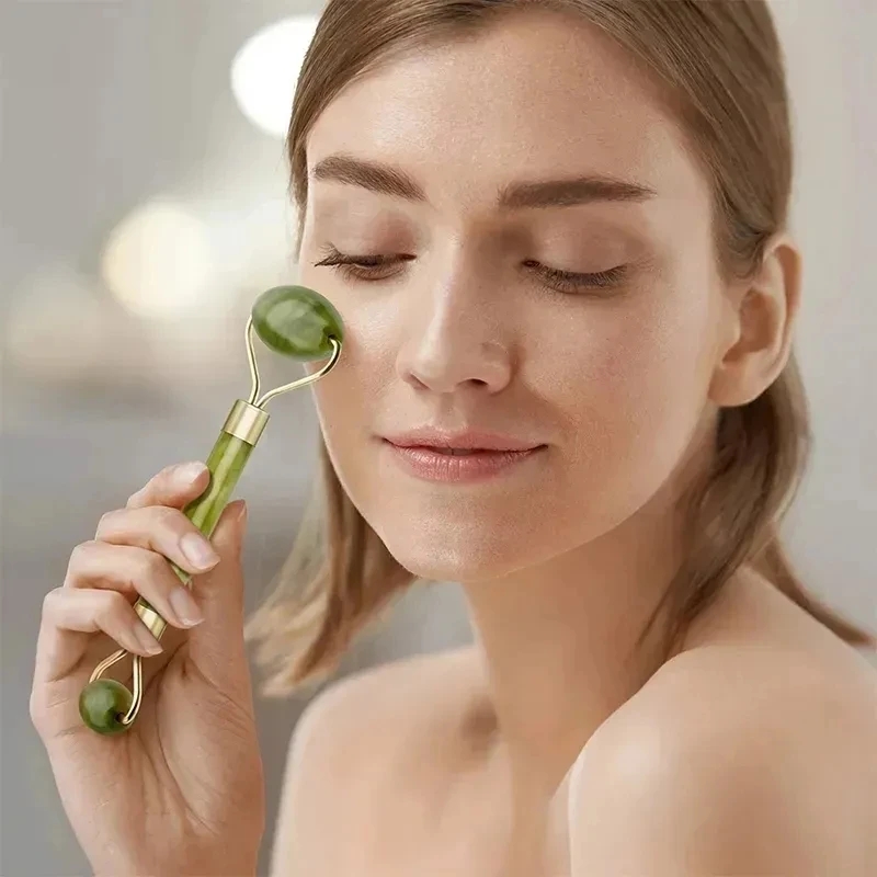 Rose Quartz Natural Jade Rolle - Gua Sha Tool Rose Quartz avaliação e preço