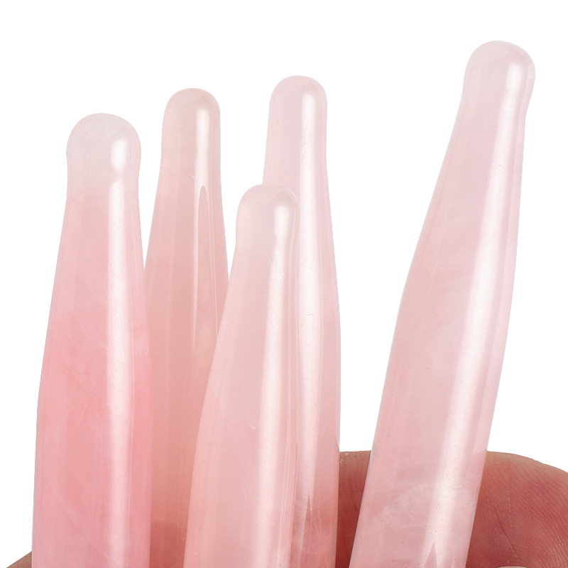 Eye Massage Pen Natural Rose Q - Gua Sha Tool Rose Quartz avaliação e preço