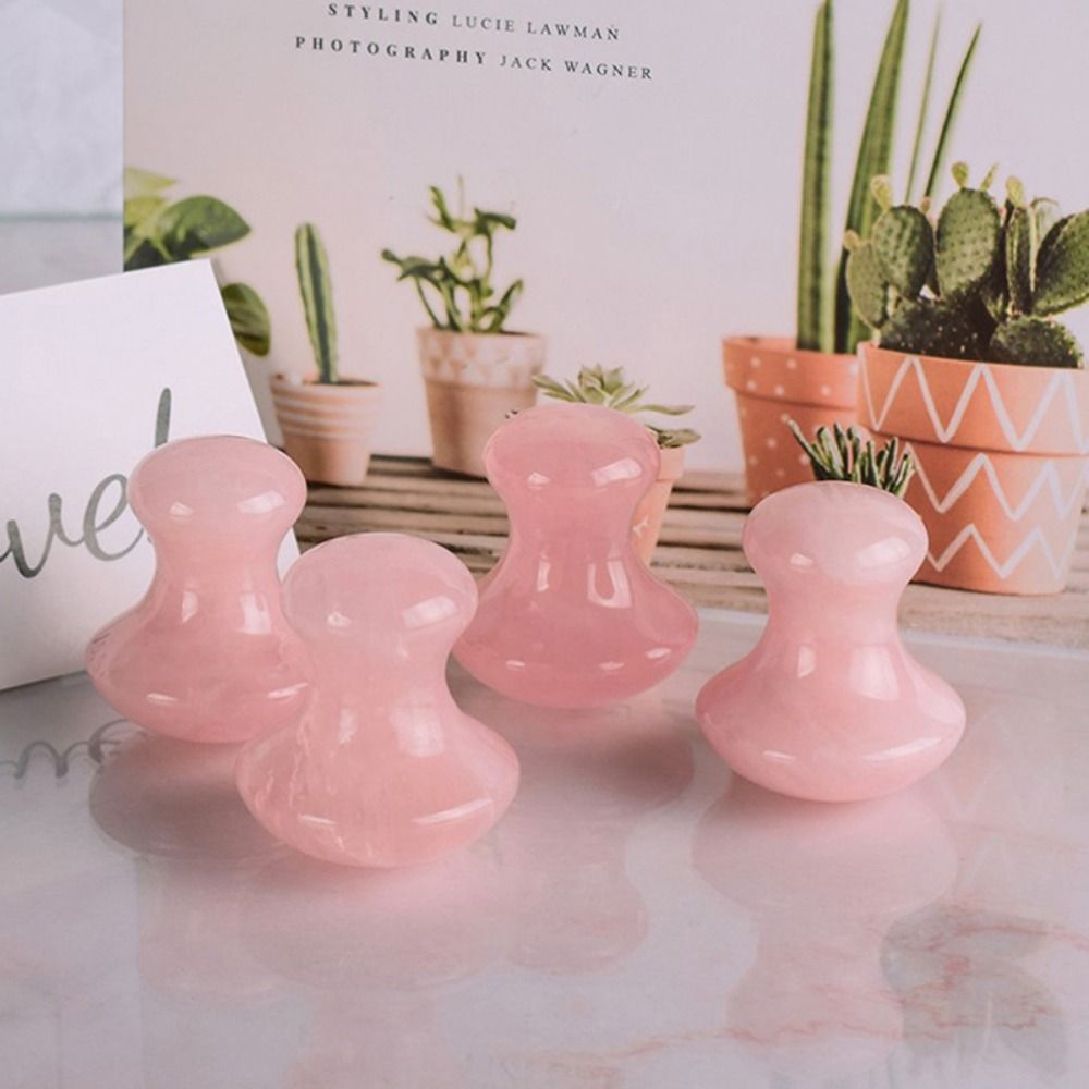 Slimming Tools Mushroom Shape  - Gua Sha Tool Rose Quartz avaliação e preço