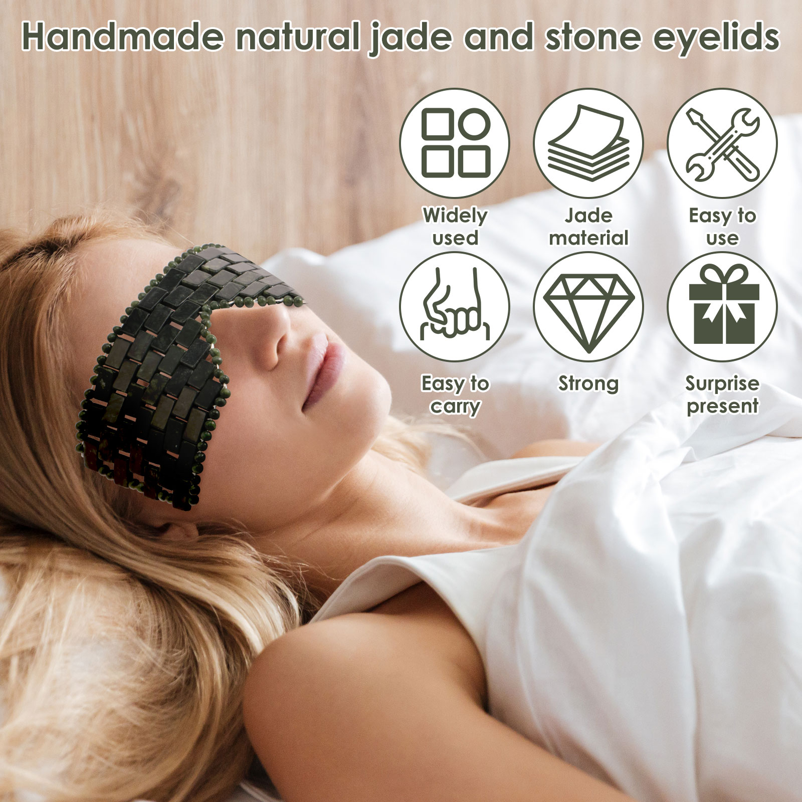 Jade Eye Mask Portable Jade St - Spa Y Wellness avaliação e preço