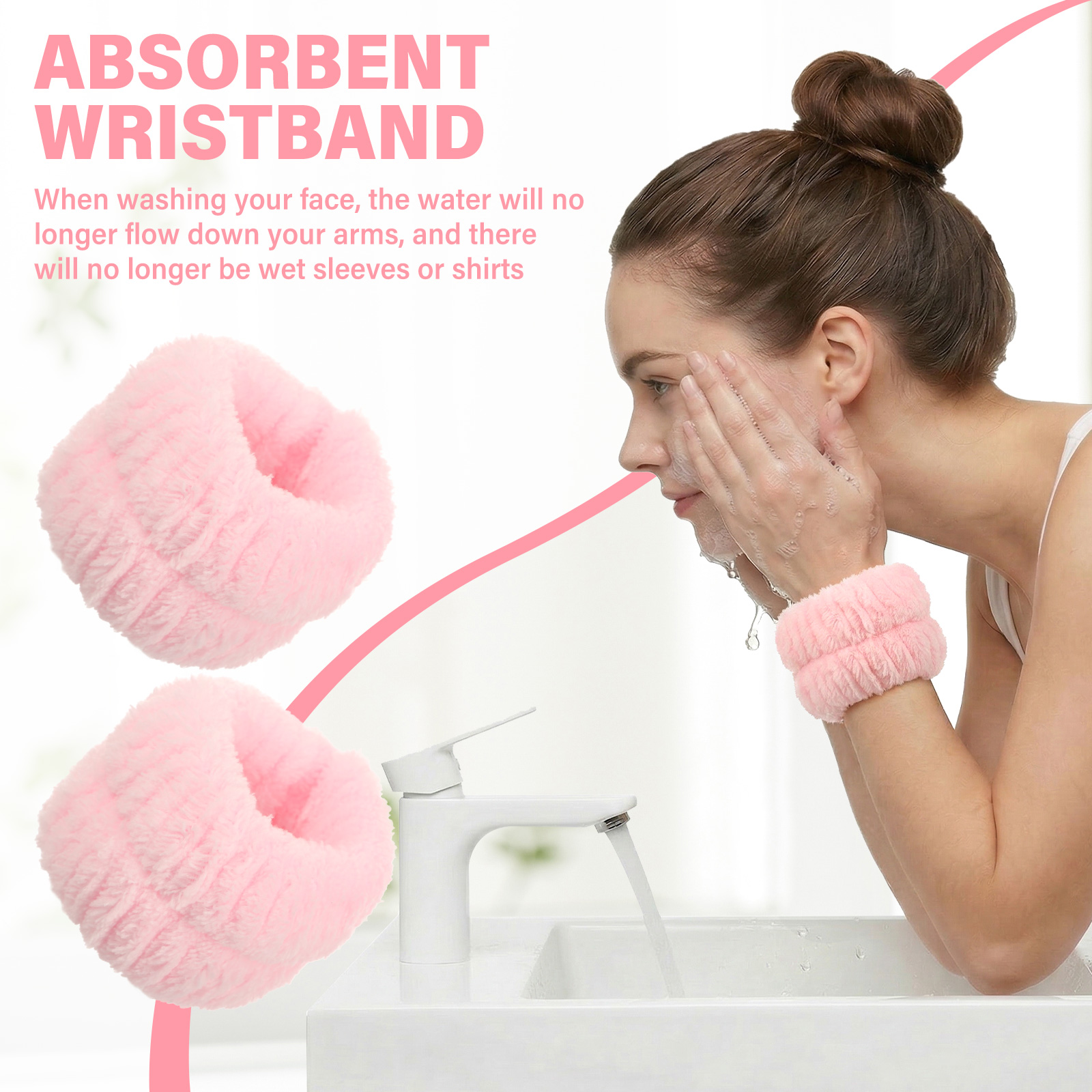 2Pcs Wrist Band Washing Face S - Spa Y Wellness avaliação e preço
