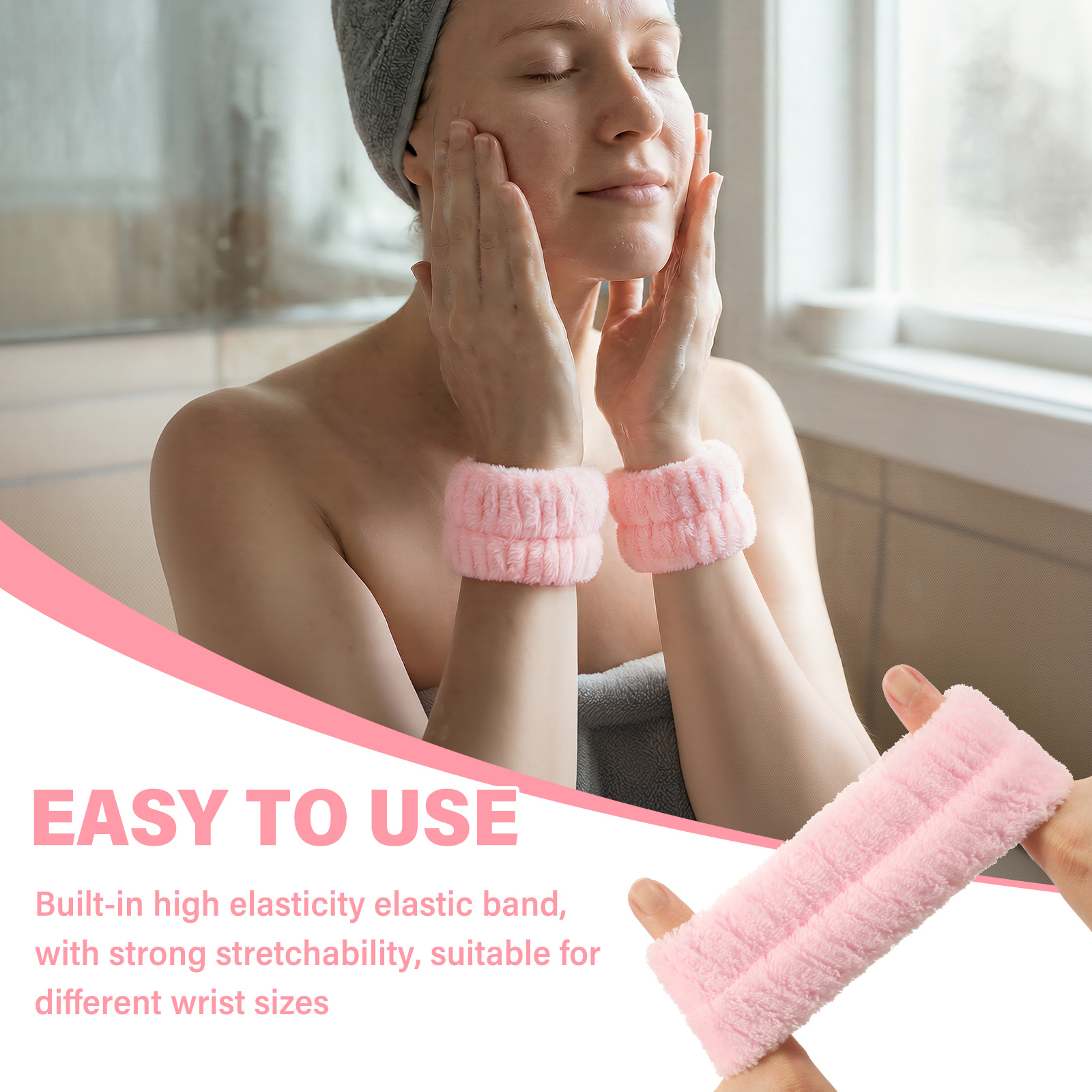 2Pcs Wrist Band Washing Face S - Spa Y Wellness avaliação e preço